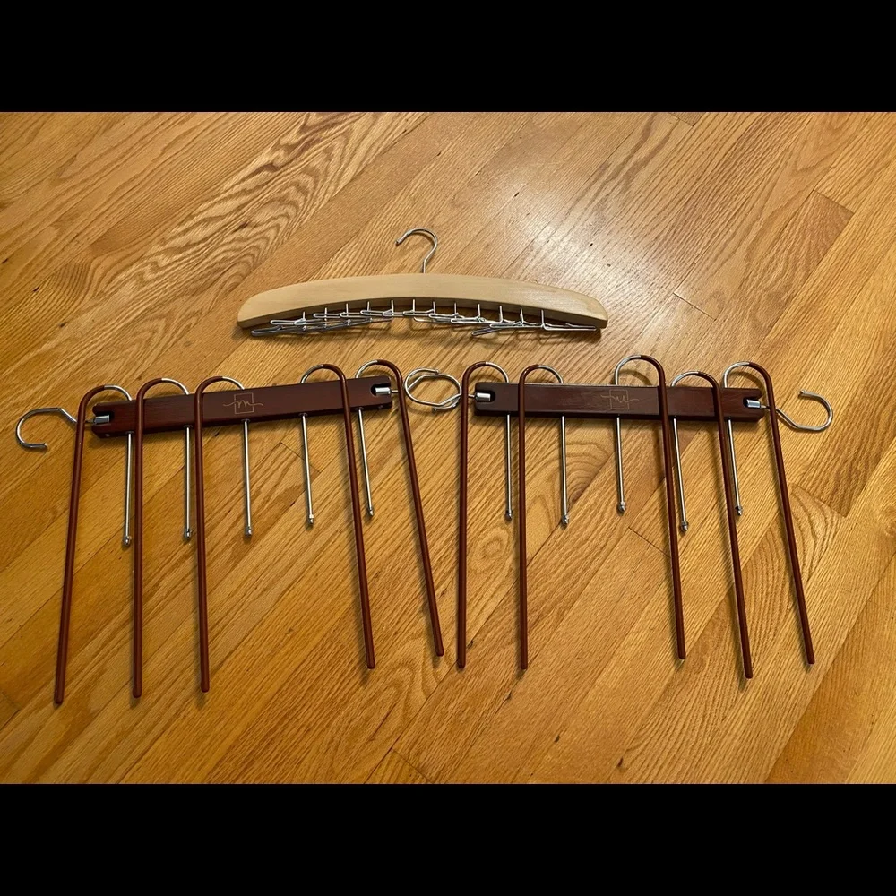 Wood pants and tie hangers